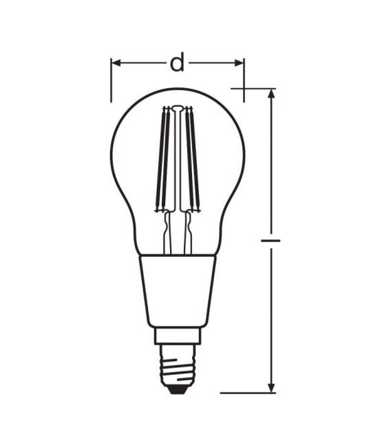 Parathom Classic Mini P GLOWdim 40 - E14, 4,5W, 827 220V Lámpara LED – foto
