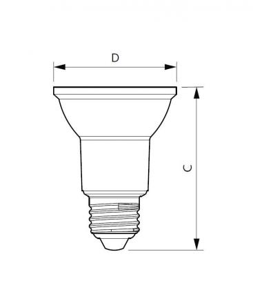 Master LEDspot CLA D 6 - Lámpara LED regulable 50W E27, 25° 11282-23829