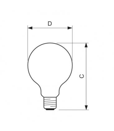LED Bulb Classic Spherical Lamp 60W 220V E27 11297-23884