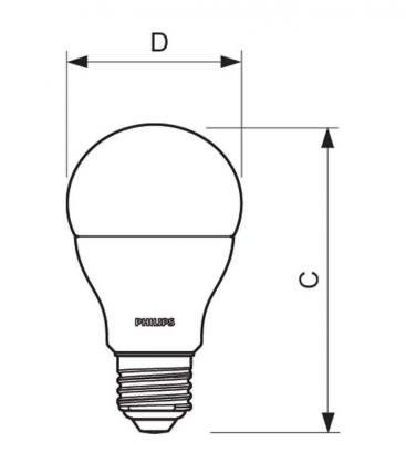 LED-Lampe CorePro 100W 220V 865 A60 FR E27 - LED-Lampen 11304-23908