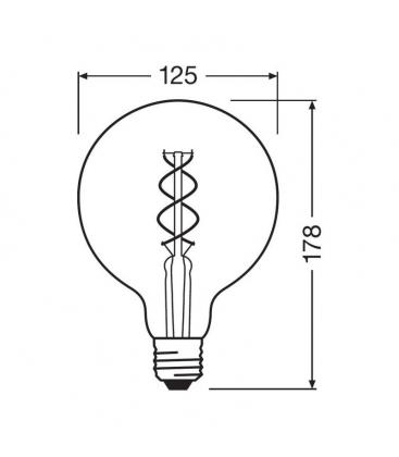 Vintage 1906 Globe LED Lamp - 5W 820 Lumens E27 11513-24762