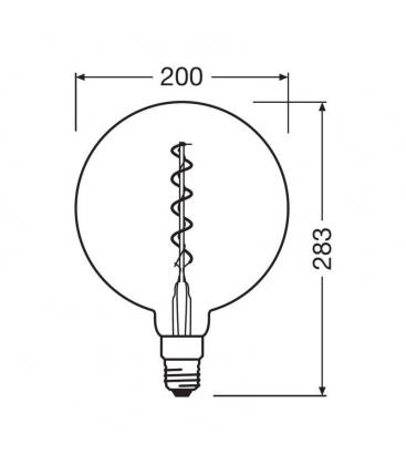 Lampe LED Globe Vintage 1906 - 28 5W, douille E27 11514-24768