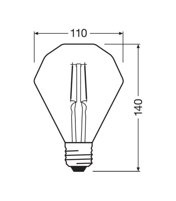 Lampada LED a diamante vintage del 1906 - Illuminazione decorativa – Foto