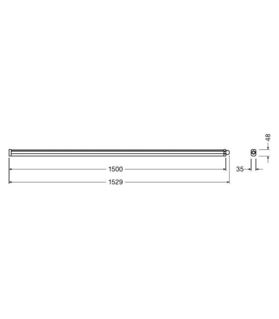 Ledvance Damp Proof Slim Value 50W 840 GY IP65 - Luminaire compact – Photo
