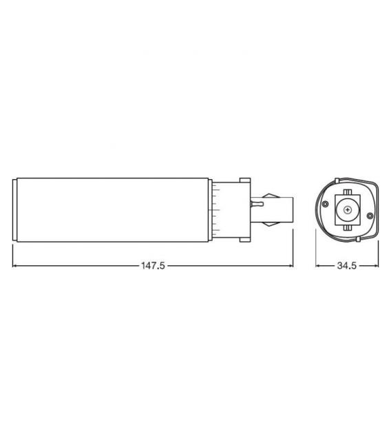 LED Lamp Dulux D EM 18 7W 840 G24d2 - G24 LED Lamp – photo