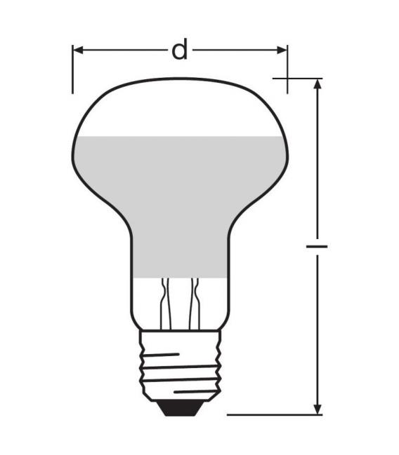 Star R63 19 2.8W LED-Lampe - E27, 60° Abstrahlwinkel, 220V Strom – foto