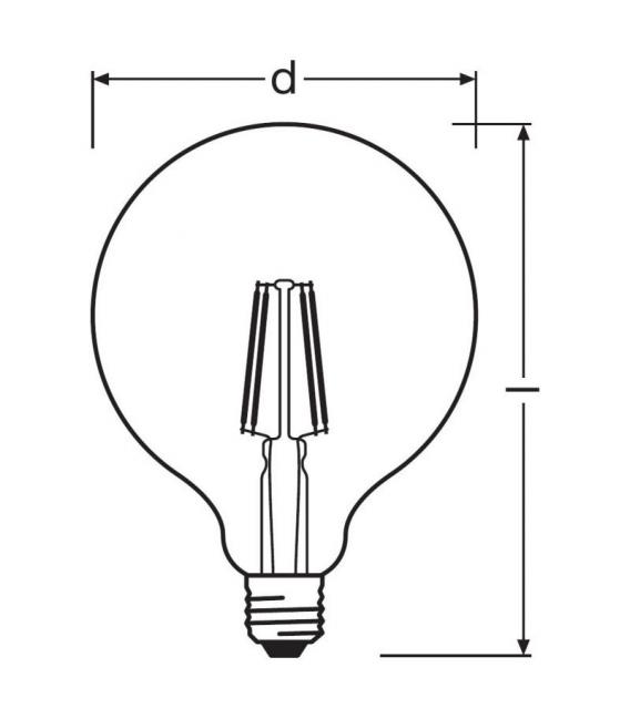 Classic Globe 60 LED Lamp - Warm White Light – photo