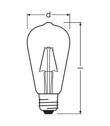 Lampe LED Classic ST 7 60W 220V E27 - Eclairage 11629-25359