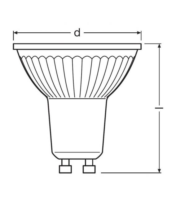 Parathom Par16 50 LED Lamp - 4.3W, 827 WW, 120° Beam – photo