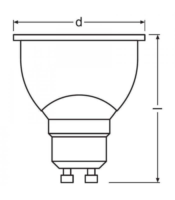 Osram SMART Spot RGBW 50 5 5W GU10 Multicolor Svetila