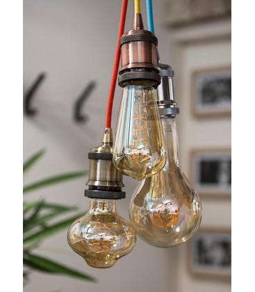 Portalampada decorativo Retro Alu E27 Bronzo Antico 11693-25715