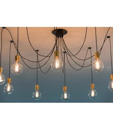 Gold Alu Grid E27 Decorative Lampholder - Unique 11699-25739