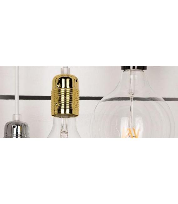 Lampe décorative E27 en métal doré – Photo