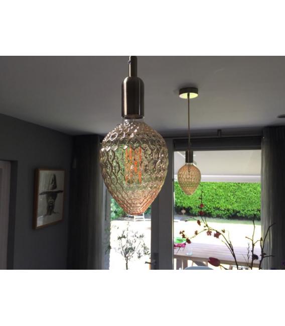 Portalámparas Decorativo Bronce Antiguo Alu Botella E27 – foto