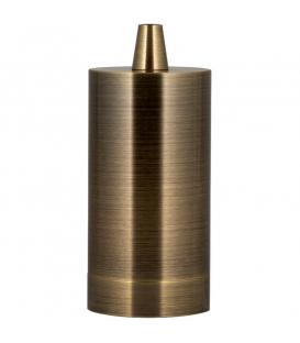 Portalampada decorativo Alu lungo E27 bronzo antico