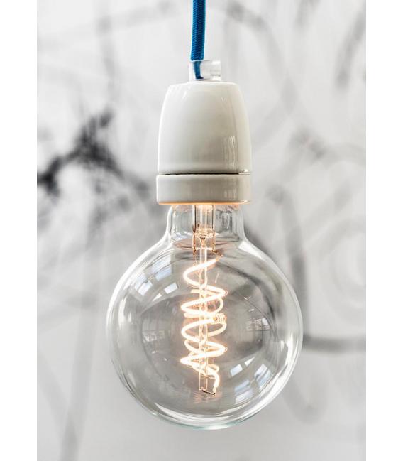 Portalámpara decorativo de porcelana E27 blanco – foto