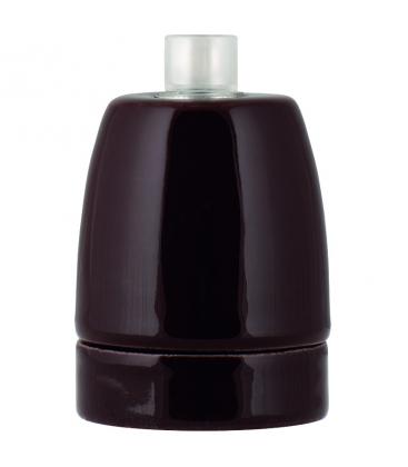 Lampe décorative en porcelaine E27 marron 11712-25794