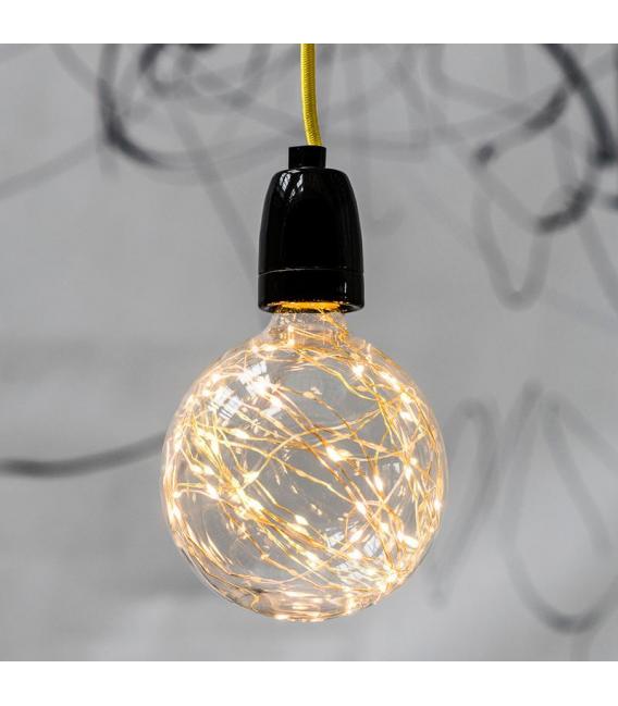 Lampe décorative en porcelaine E27 noire – Photo
