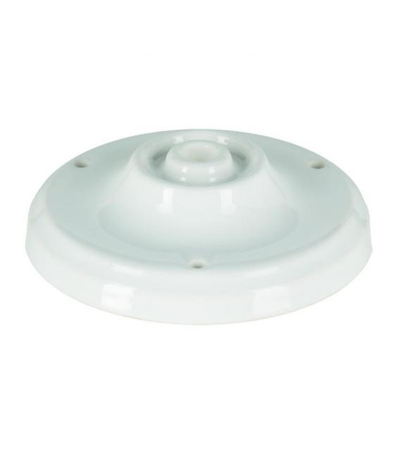 Taza de Techo de Porcelana Blanca - Elegant Rosettes & Cups – foto