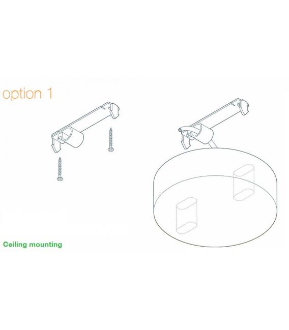 Ceiling Smart Cup PP Medium Matte Rot - Rosetten & Cups – foto