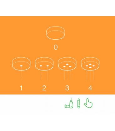 Große reinweiße Decke Smart Cup PP - Rosetten & Cups 11737-25986