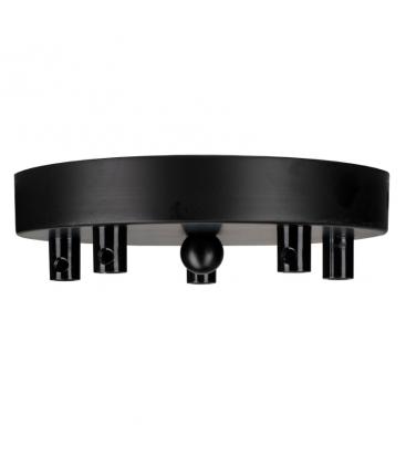 Black Metal Ceiling Cup for 5 Multi Cord 11753-26013