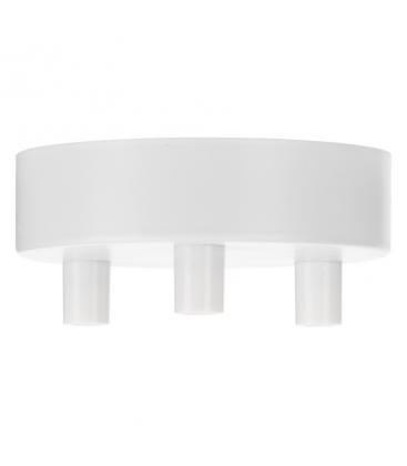 Coppa da soffitto in metallo bianco per 3 cavi Rosoni e tazze 11755-26018