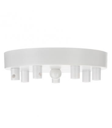 Plafonnier en métal blanc pour 7 cordons multiples 11757-26023