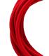 Câble textile décoratif 2C rouge 3m 11764-26047