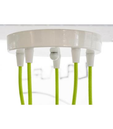 Améliorez votre espace avec un câble textile décoratif vert vibrant 3m 11769-26066