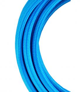 Decorative Textile Cable 2C blue 3m