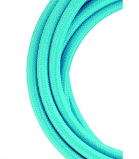 Dekorativni tekstilni kabel 2C nebesno modra 3m