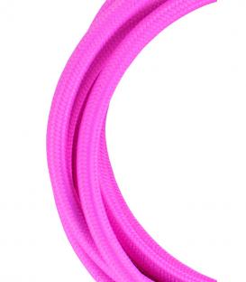 Cavo tessile decorativo 2C rosa 3m