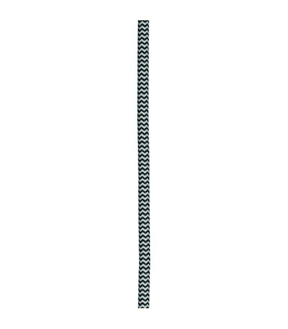 Stylish Textile Cable: Enhance Your Space with 3m of Black and White – photo