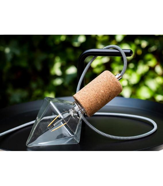 Cavo tessile elegante: Arricchite il vostro spazio con 3 m di cavo bianco e nero – Foto