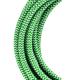 Câble textile décoratif 2C vert blanc 3m 11778-26088