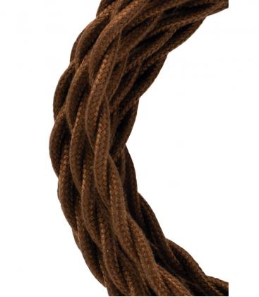 Élevez votre espace avec Twisted 2C Brown Textile Cable 11790-26103