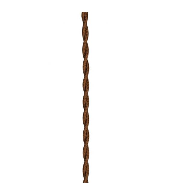 Elevate Your Space with Twisted 2C Brown Textile Cable – photo