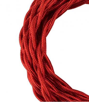 Añade elegancia a tu espacio con la T decorativa Twisted 2C rojo metalizado 11794-26110