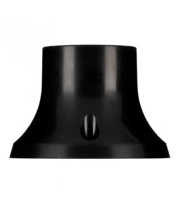 E27 TP Luminaire Lampholder Straight Black, Surface Mounted 11802-26131