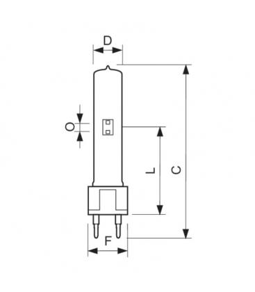 Lámpara CDM SA T 150W 942 G12 - Solución única de iluminación especializada 11805-26135