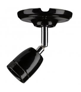 douille E27 porcelaine, orientable, noir