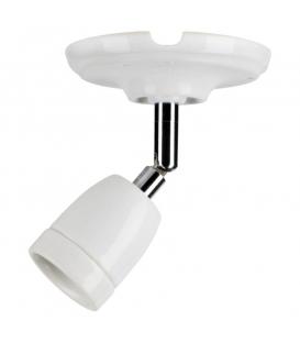 douille E27 porcelaine, orientable, blanc