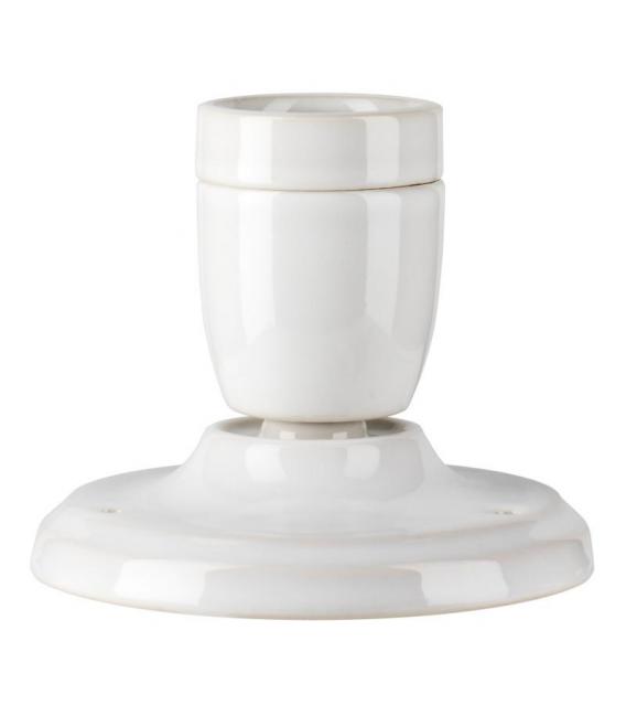 Eleve su espacio con la luminaria decorativa E27 de porcelana blanca – foto