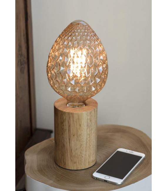 E27 Wood Table Lamp - Illuminate Your Desk Elegantly – photo