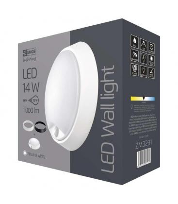 LED round wall lamp with sensor 14W NW 11839-26242