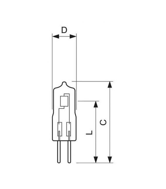Ampoule halogène 12V Capsules LV 7W G4 12V CL – Photo