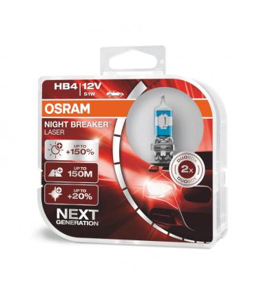 HB4 51W 12V Car Bulb NL Night Breaker Laser Double Pack 11951-26582