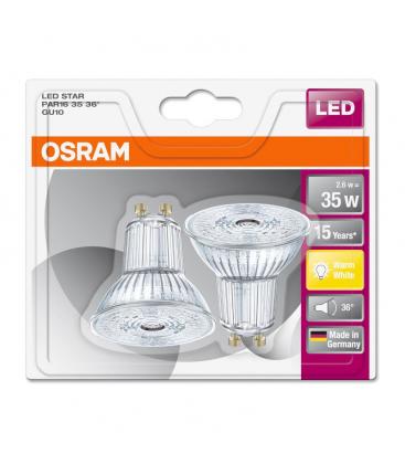 Star Par16 35 2.6W 827 LED Lamp Double Pack, Energy Efficient 11954-26600