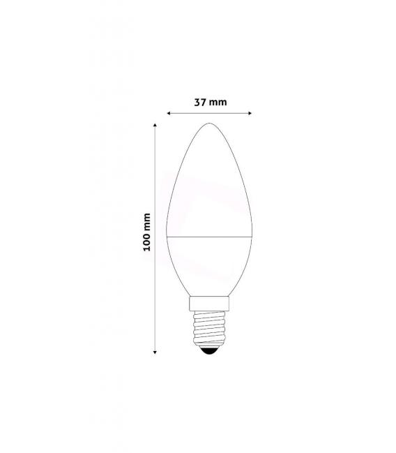 Lampada LED classica a candela 6W bianco caldo E14 - Illumina il tuo spazio – Foto